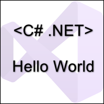  C# 프로젝트 생성, Hello World