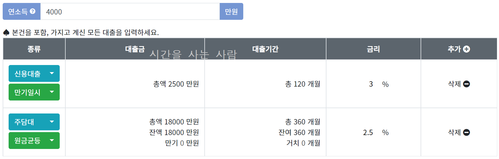 [가계부채 관리 방안 10.26] 대출 규제 파헤치기+대출계산기+dsr계산기