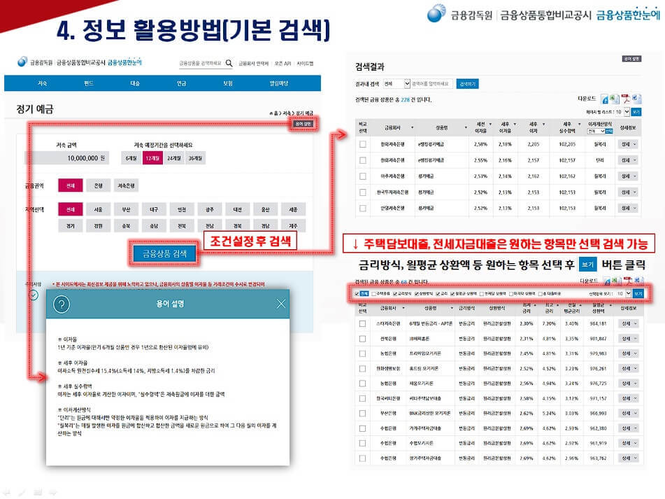 정보 검색 안내