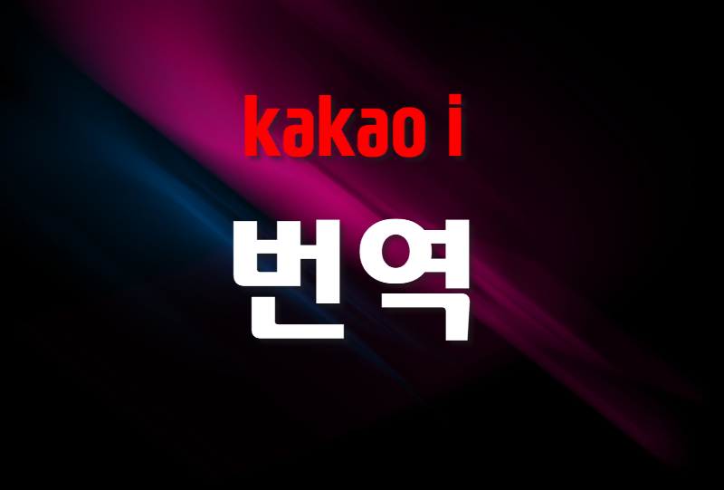  카카오 번역을 살펴보다