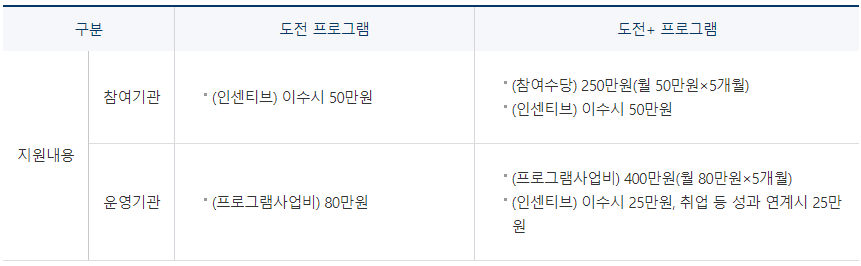 청년도전 지원사업