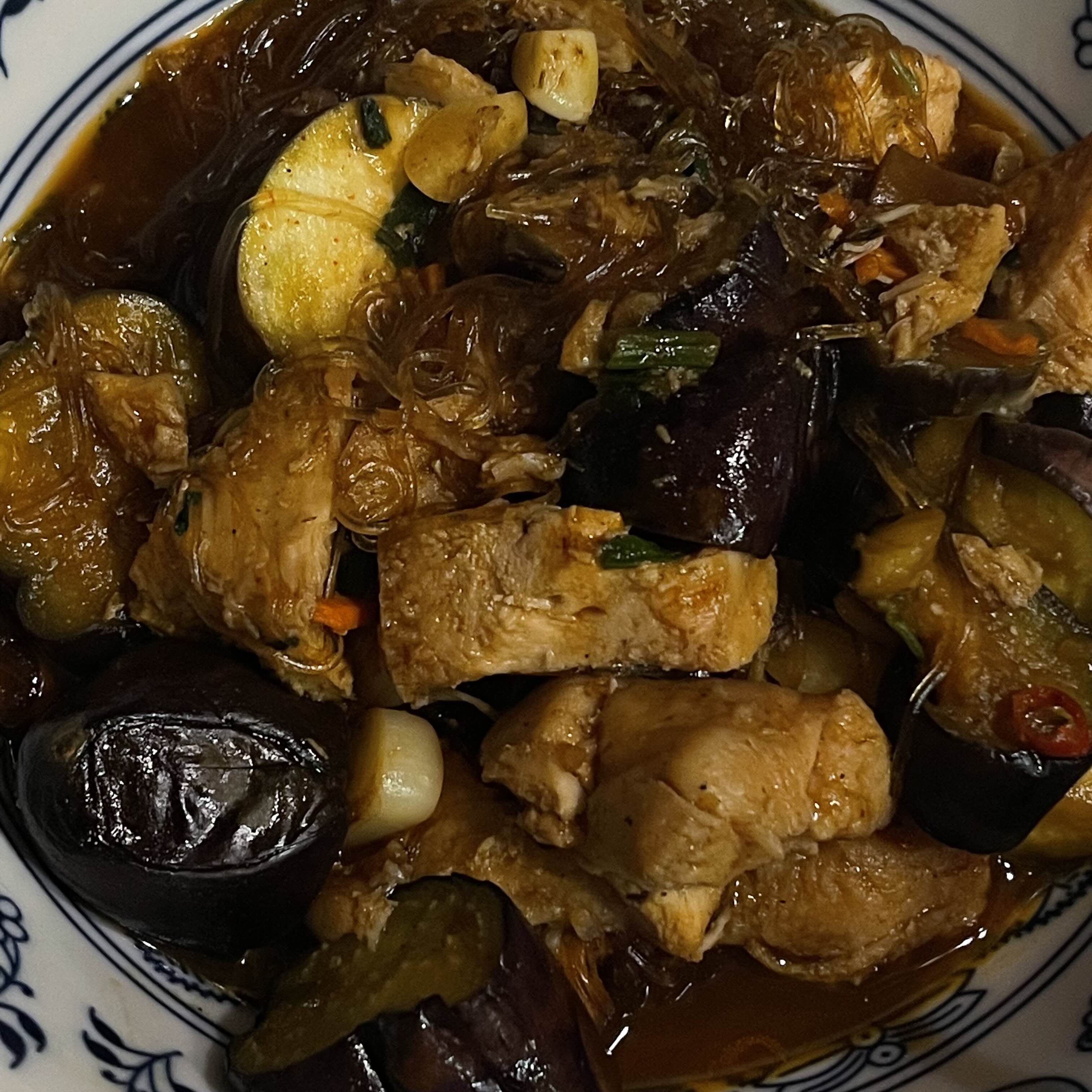  다이어트 버전 저칼로리 찜닭 레시피 (컵누들 + 닭가슴살)