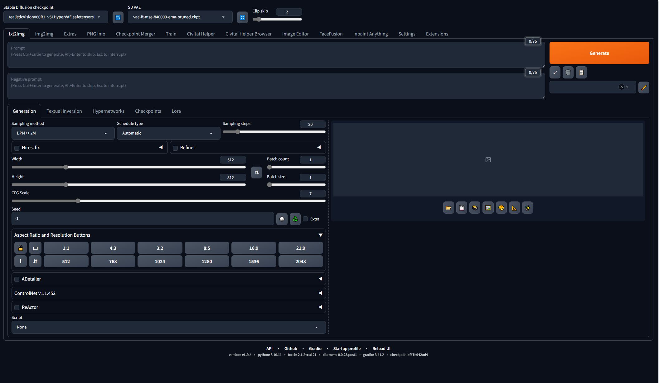 Stable Diffusion Webui