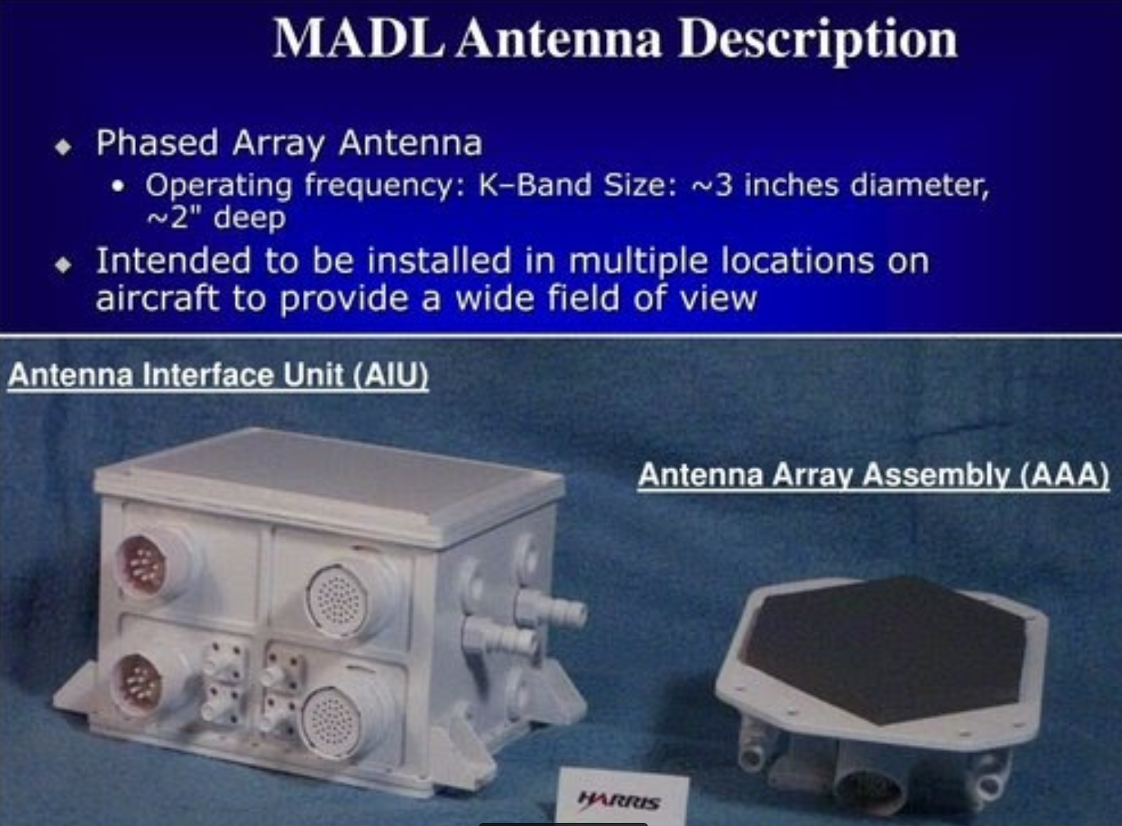 MDL antenna 및 antenna interface unit