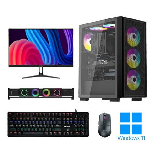  포유컴퓨터 게이밍 조립 컴퓨터 모니터 풀세트 PC 본체 최신 고사양 롤 배그 윈도우의 제품 사용 후기