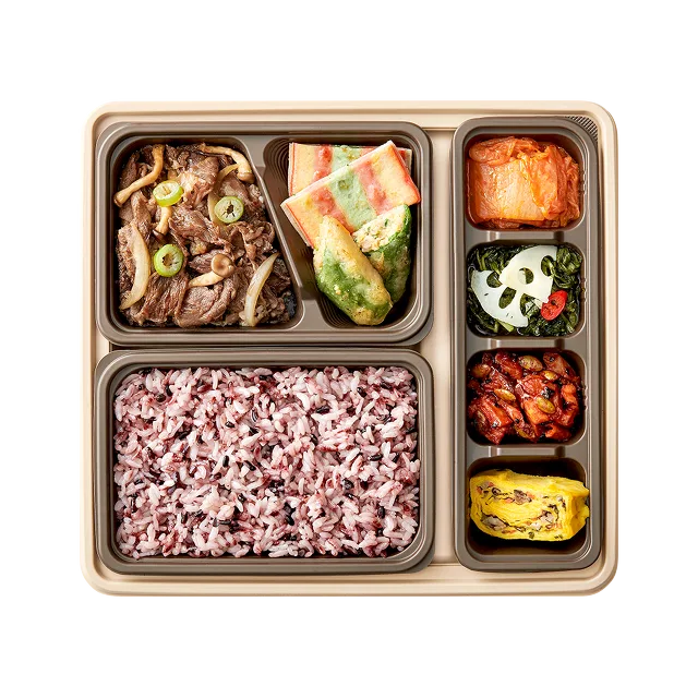 버섯소불고기 반상 