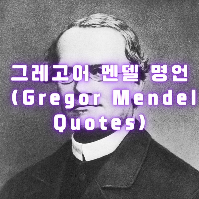 그레고어 멘델 명언 (Gregor Mendel Quotes)