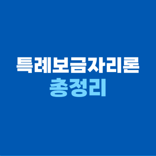 특례보금자리론 총정리