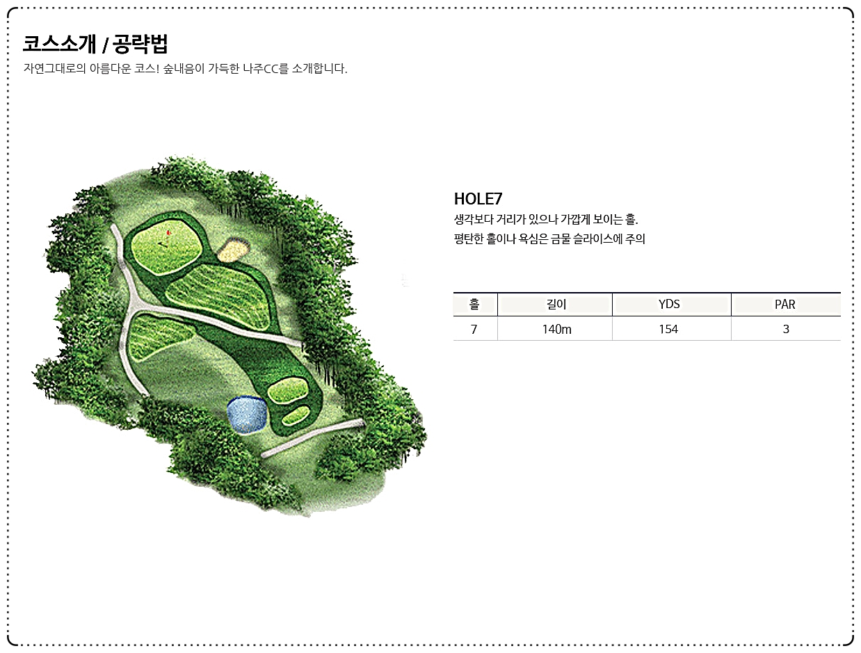 나주CC 파인 코스 7번 홀