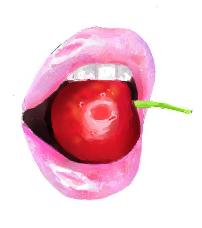  그림은 중독이다,사쿠란보 ( 입술 체리 그림)