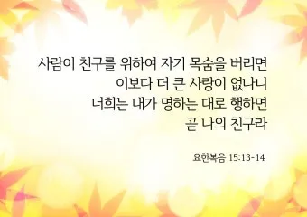 요한복음 16장 33절 읽기 - 세상에서는 너희가 환난을 당하나 담대하라 내가 세상을 이기었노라_20