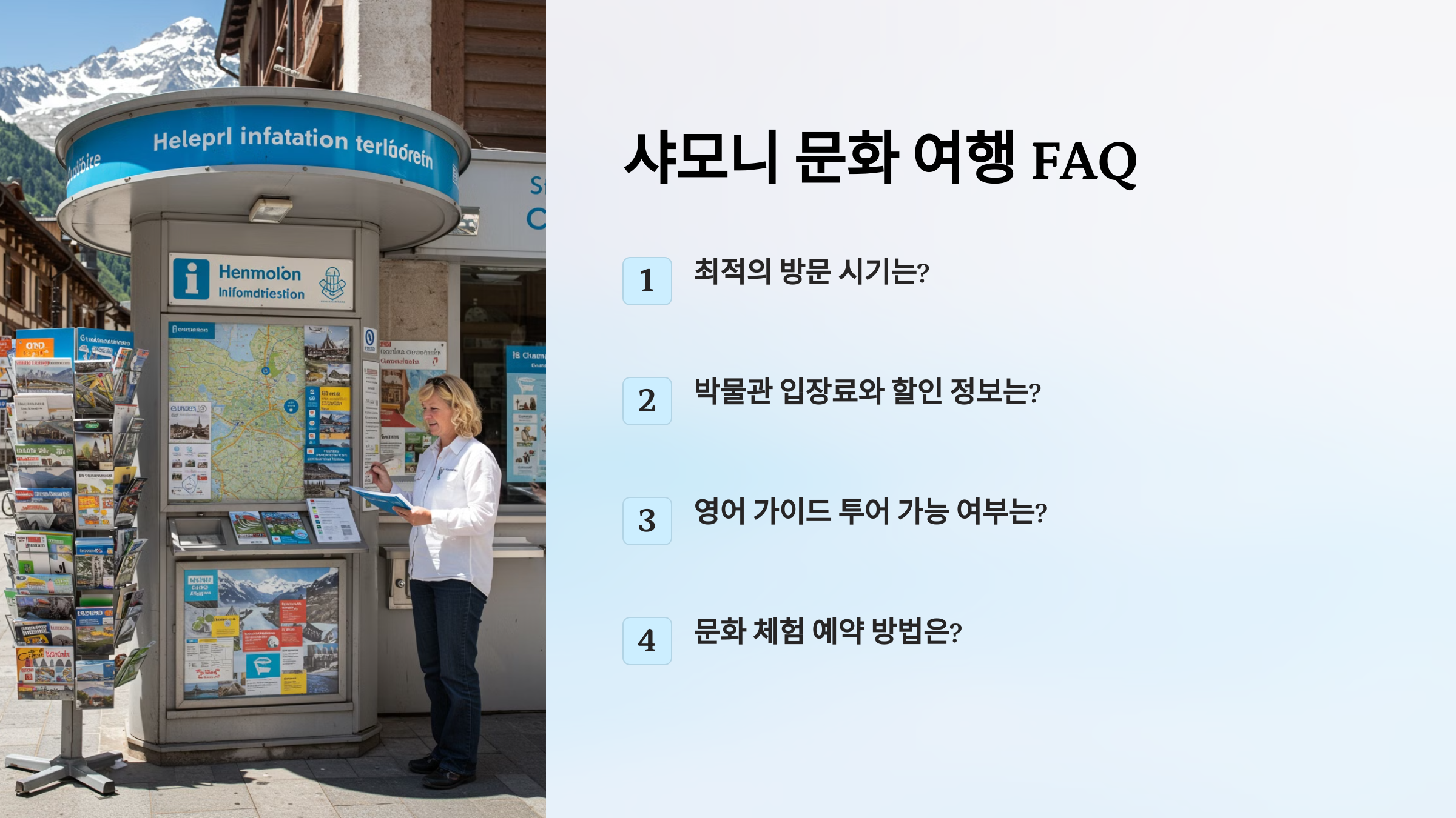 샤모니 여행 자주 묻는 질문 (FAQ)