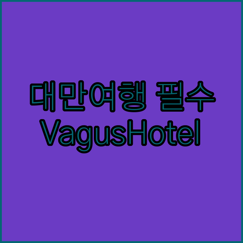 대만 여행 필수 정보! VagusHo