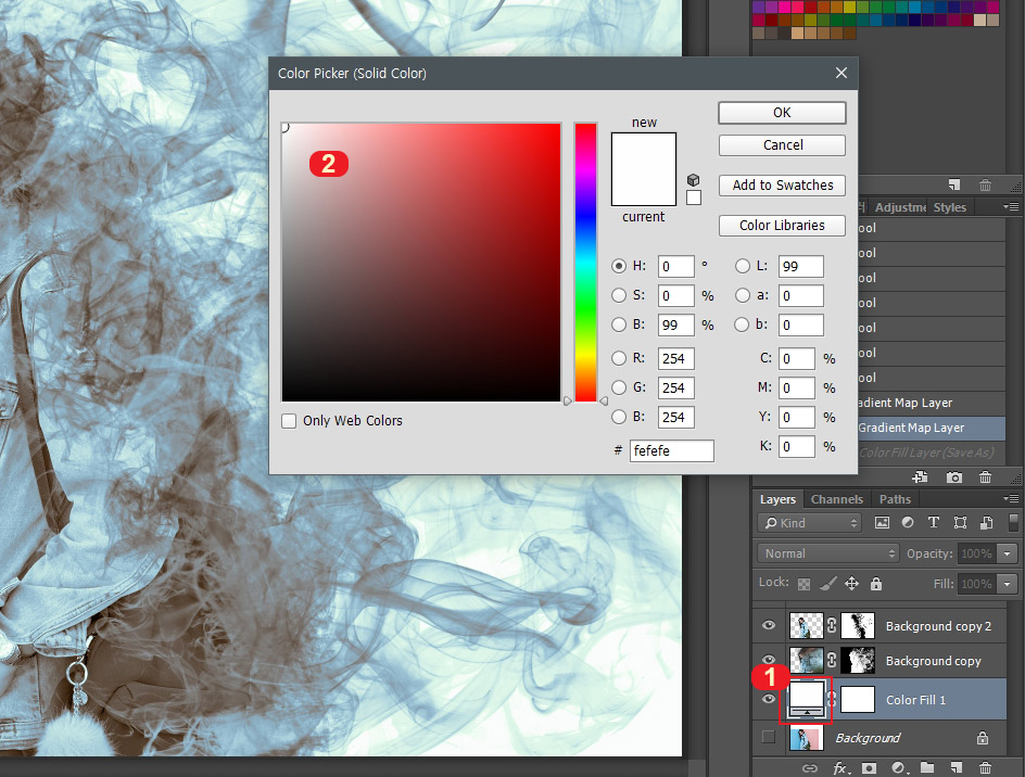 포토샵 연기효과