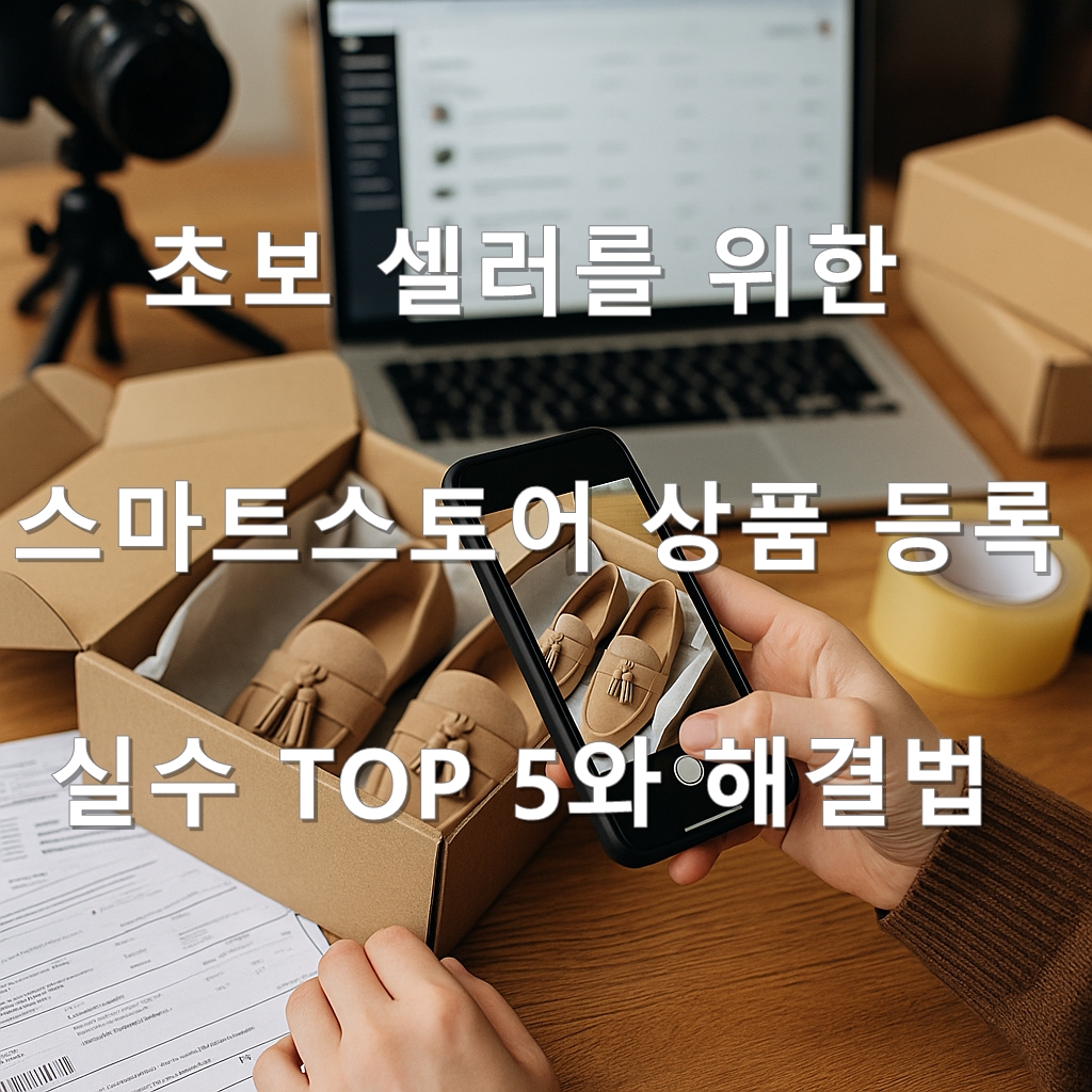 초보 셀러를 위한 스마트스토어 상품 등록 실수 TOP 5와 해결법