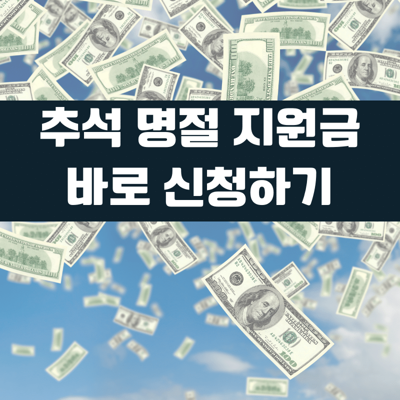 추석 명절 지원금 얼마&#44;