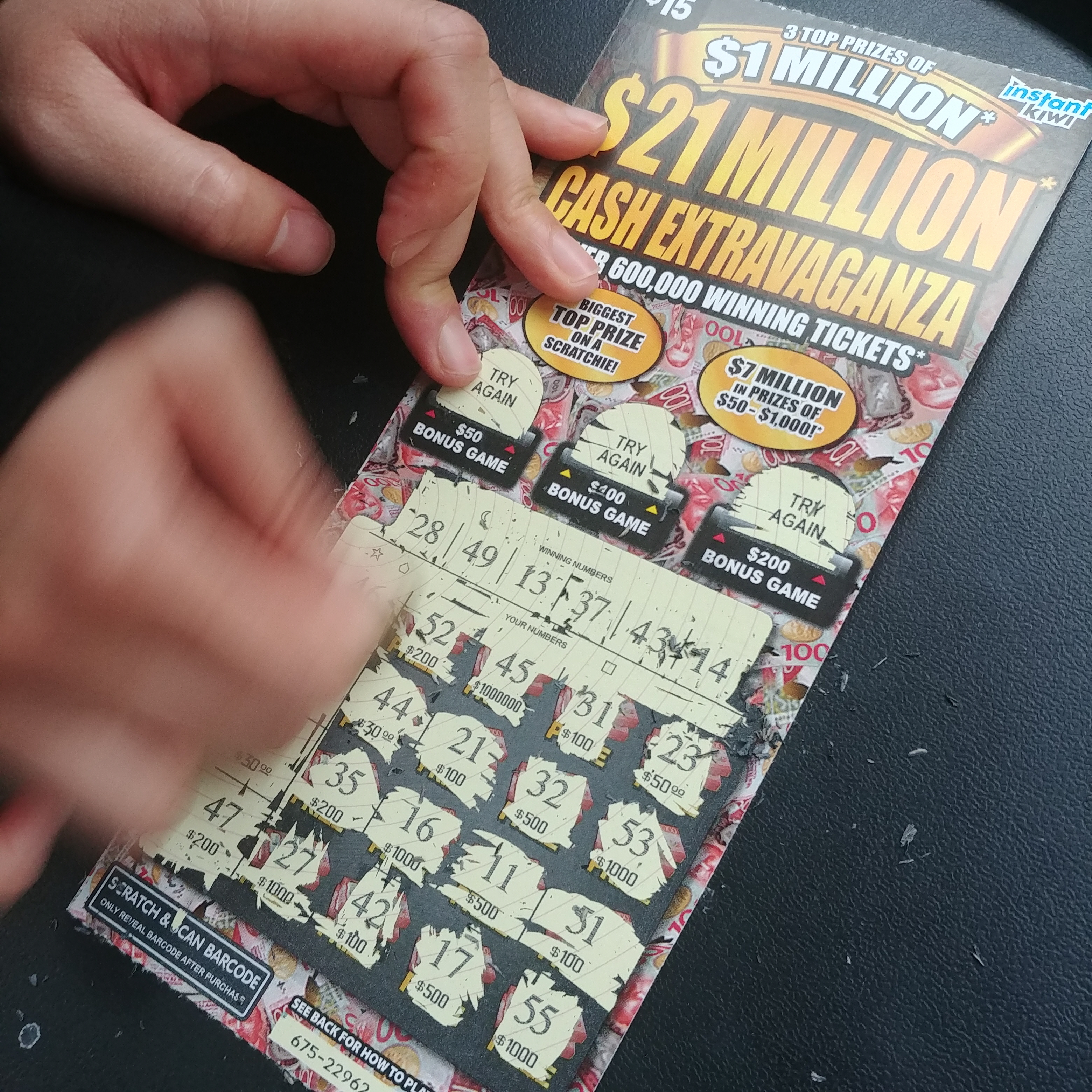 뉴질랜드 로또 즉석복권 당첨되는 방법 Instant lottery ticket