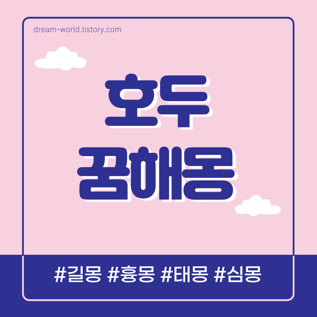  호두 꿈해몽 27가지 총정리 (호두나무 꿈해몽, 호두 줍는 꿈, 호두과자 꿈해몽)