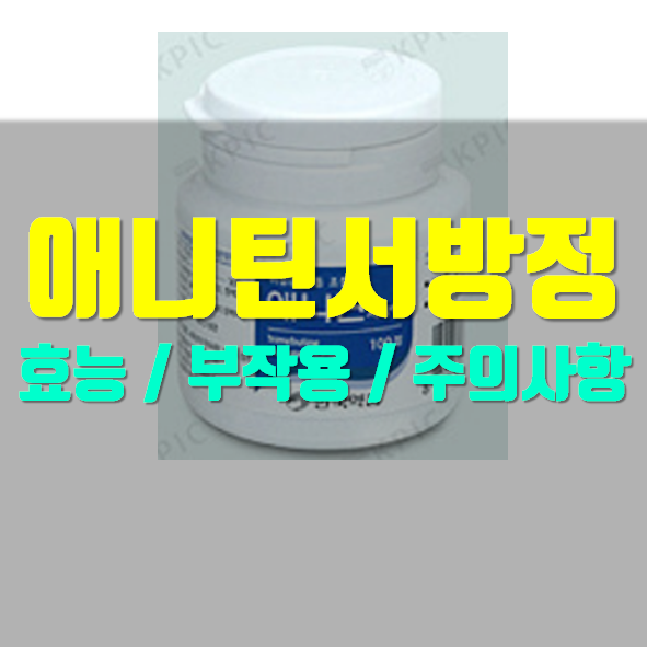  애니틴서방정 효능 부작용 주의사항