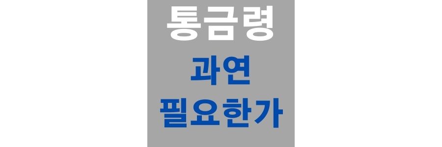  질병관리본부 통금령인 코로나 통금령의 효용성?