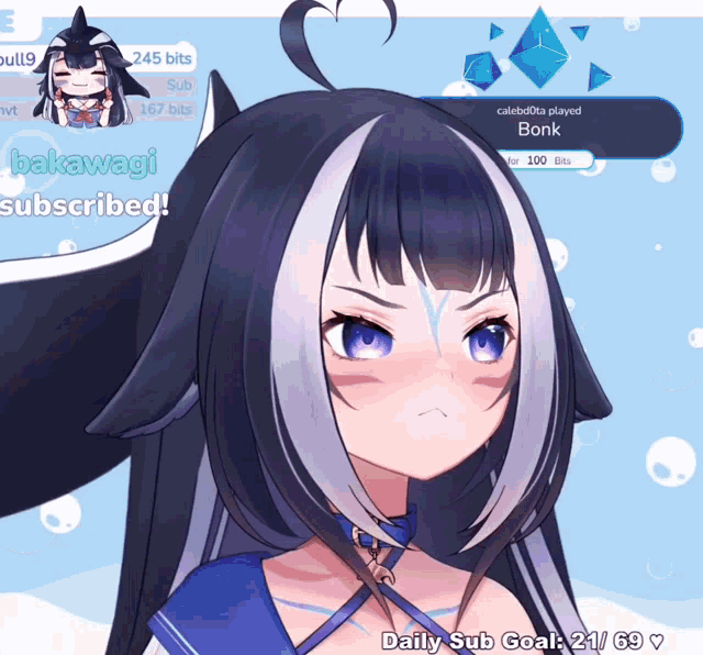  트위치(Twitch) 2호 100만 버추얼 유튜버 범고래 소녀 샤이릴리(Shylily) 빨간약 안의 사람 얼굴