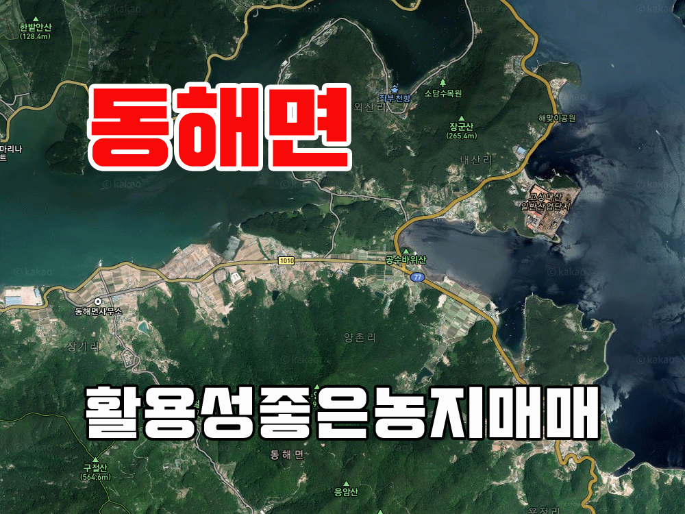  (동해면) 경남고성부동산 활용성 좋은 농림지역 토지매매