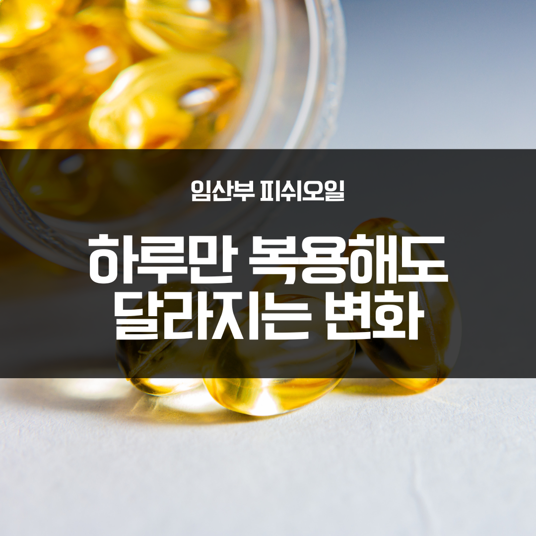 임산부 피쉬오일 복용효과