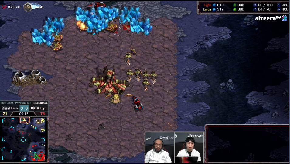  ASL 시즌 10 16강 B조 승자조 1경기 결과(임홍규 vs 이재호)