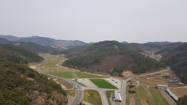 채계산 구름다리에서 바라보는 전경