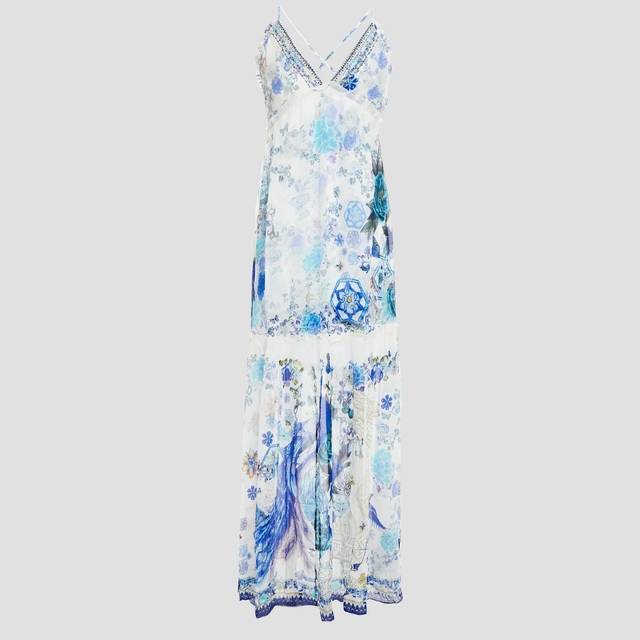 카밀라 Crystal embellished silk crepon maxi dress 13452677149847711 1345267714984771113452677149847711