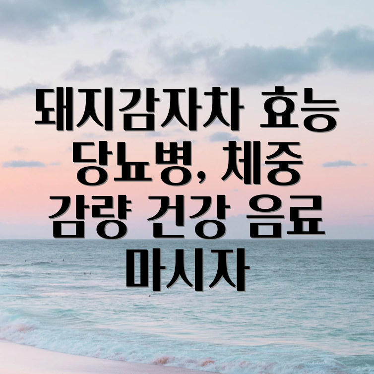 돼지감자차