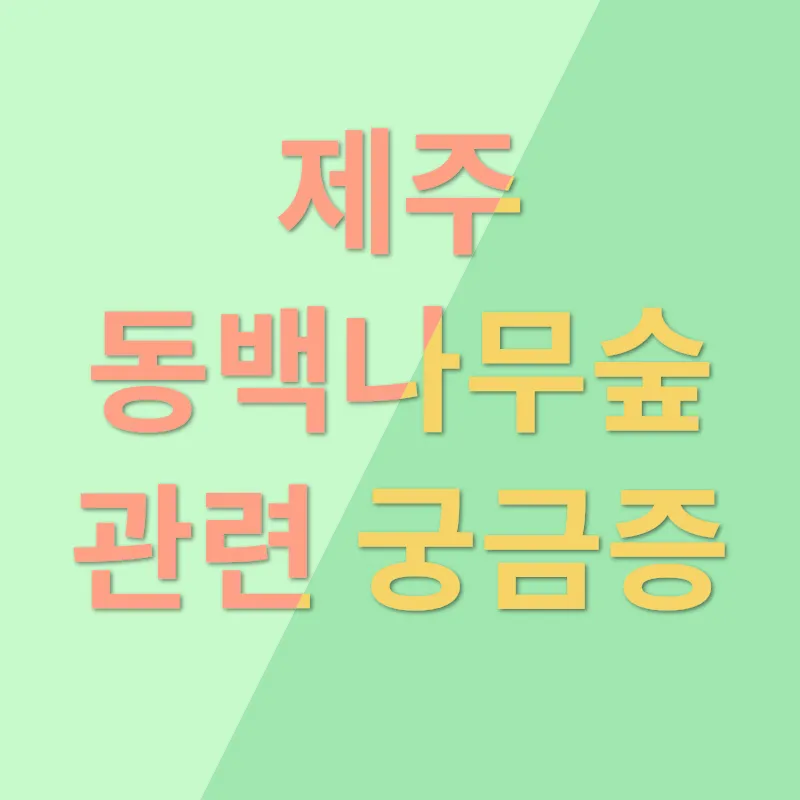 제주 동백나무숲_4