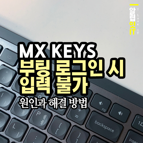 mx keys 부팅 로그인 입력 불가