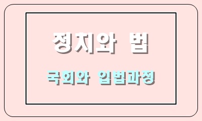  우리나라의 국회의 구성 및 권한과 입법 과정