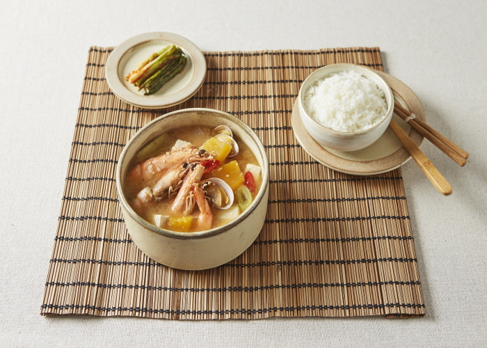  늙은 호박 해물 된장찌개 (늙은호박 요리)