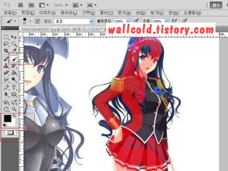 포토샵 강좌 - 6편. 이미지 특정 부분 추출 001