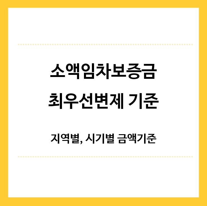 소액임차보증금-최우선변제기준-제목