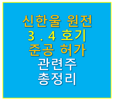 신한울 원전 관련주