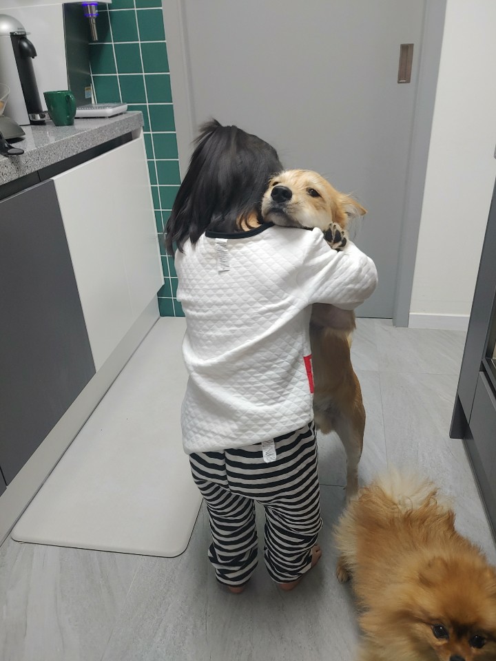  아이와 강아지
