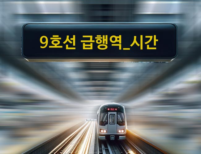 서울지하철=9호선-급행열차-급행역-환승역-시간
