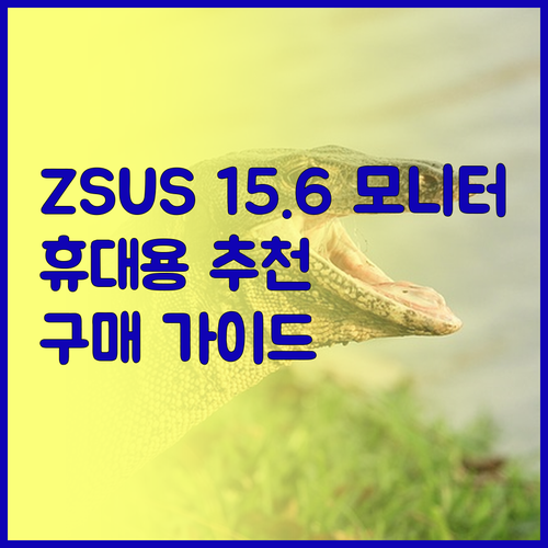 휴대용 모니터 추천 ZSUS 15.6