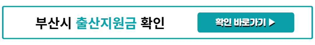 부산 출산지원금 각 구별 혜택