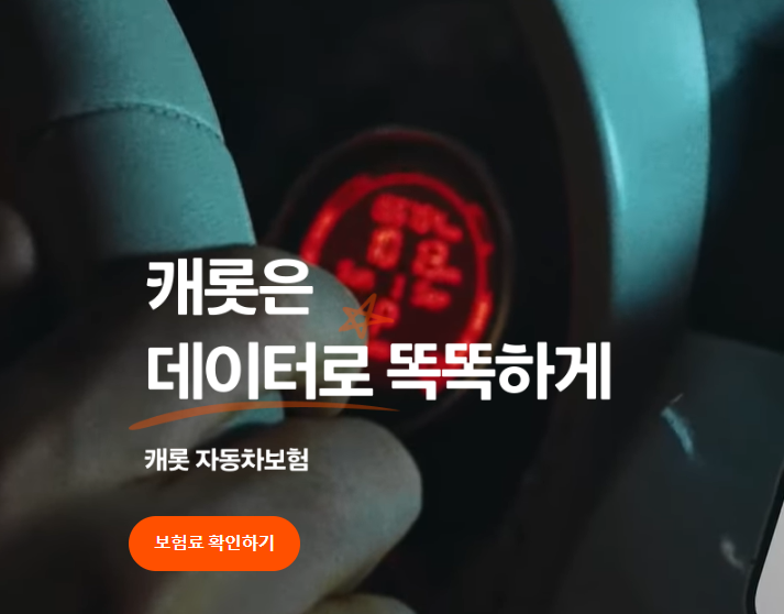 캐롯손해보험 홈페이지