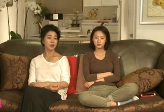 김부선과 그녀의 딸 이미소