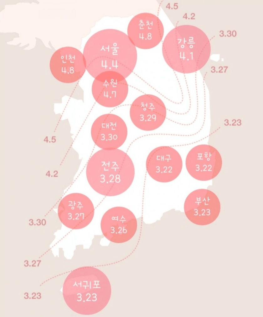 2021-벚꽃개화시기-지도