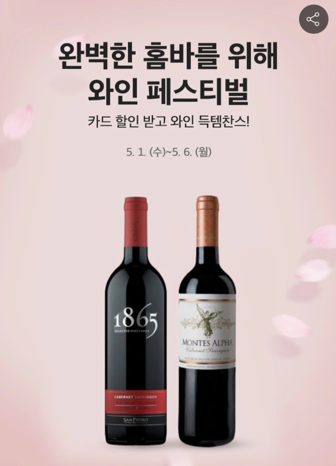  홈플러스 5월 와인 페스티벌 (5.1 ~ 5.6)