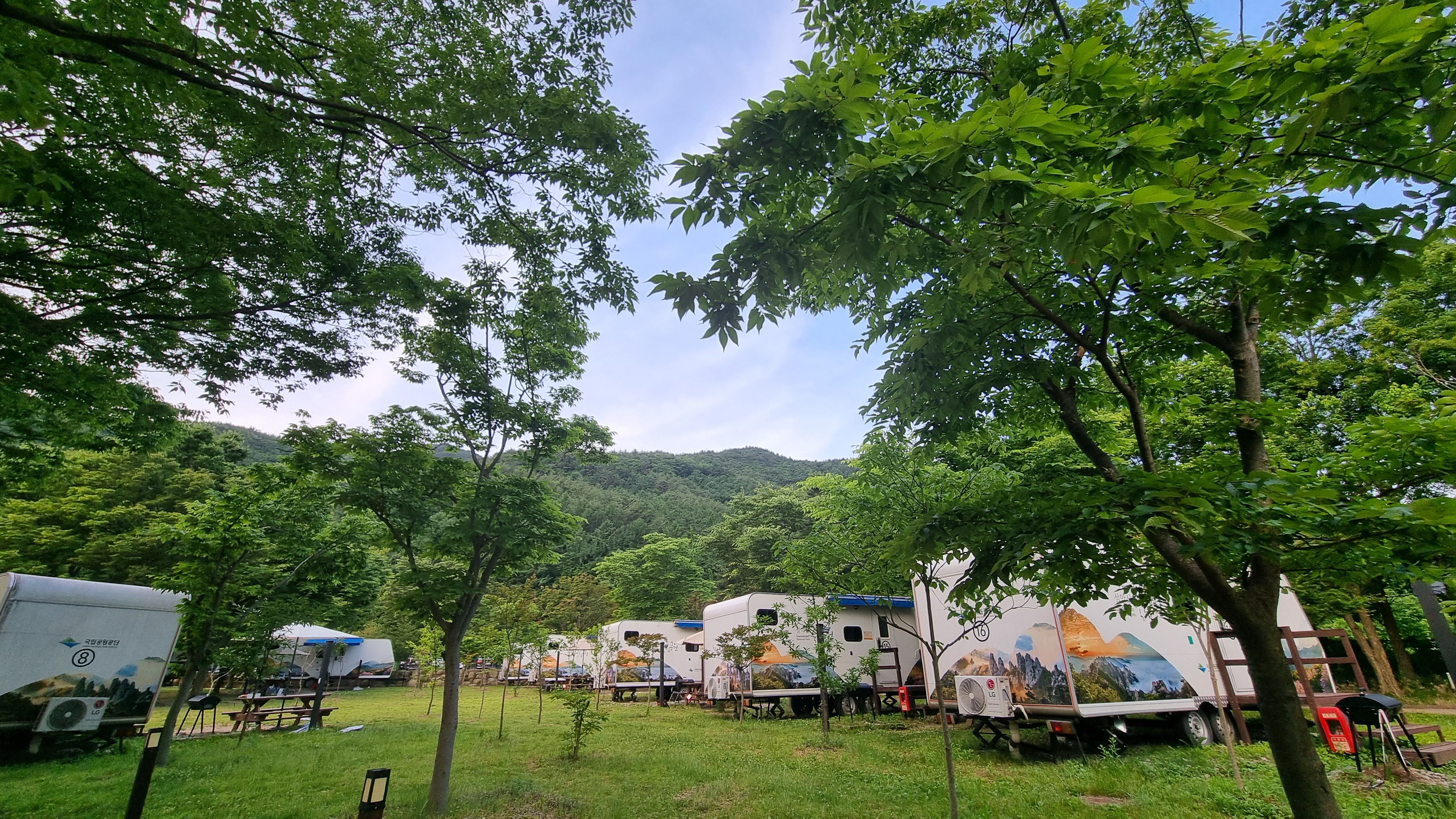  설악동야영장 동해 카라반 배치도 물품 이용요금