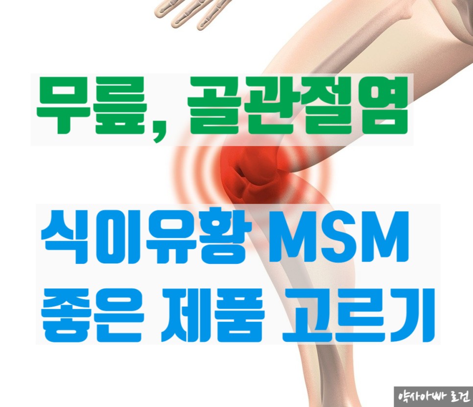 제품 선택하는 법 (feat. 식이유황, 식물성유황) 무릎연골영양제 MSM의 효능과 복용법, 좋은 12