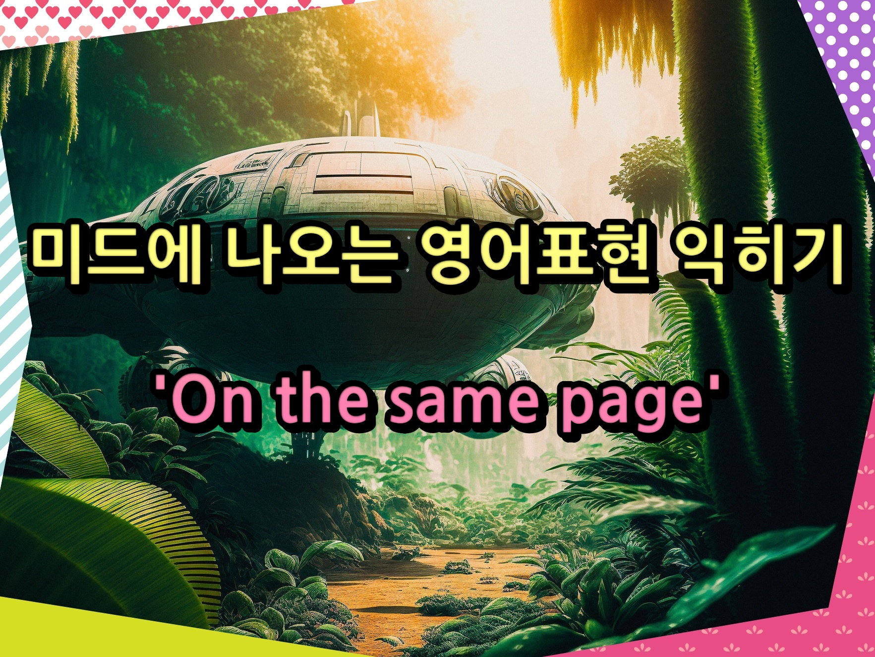 미드에 나오는 영어표현 익히기 &#39;On the same page&#39;