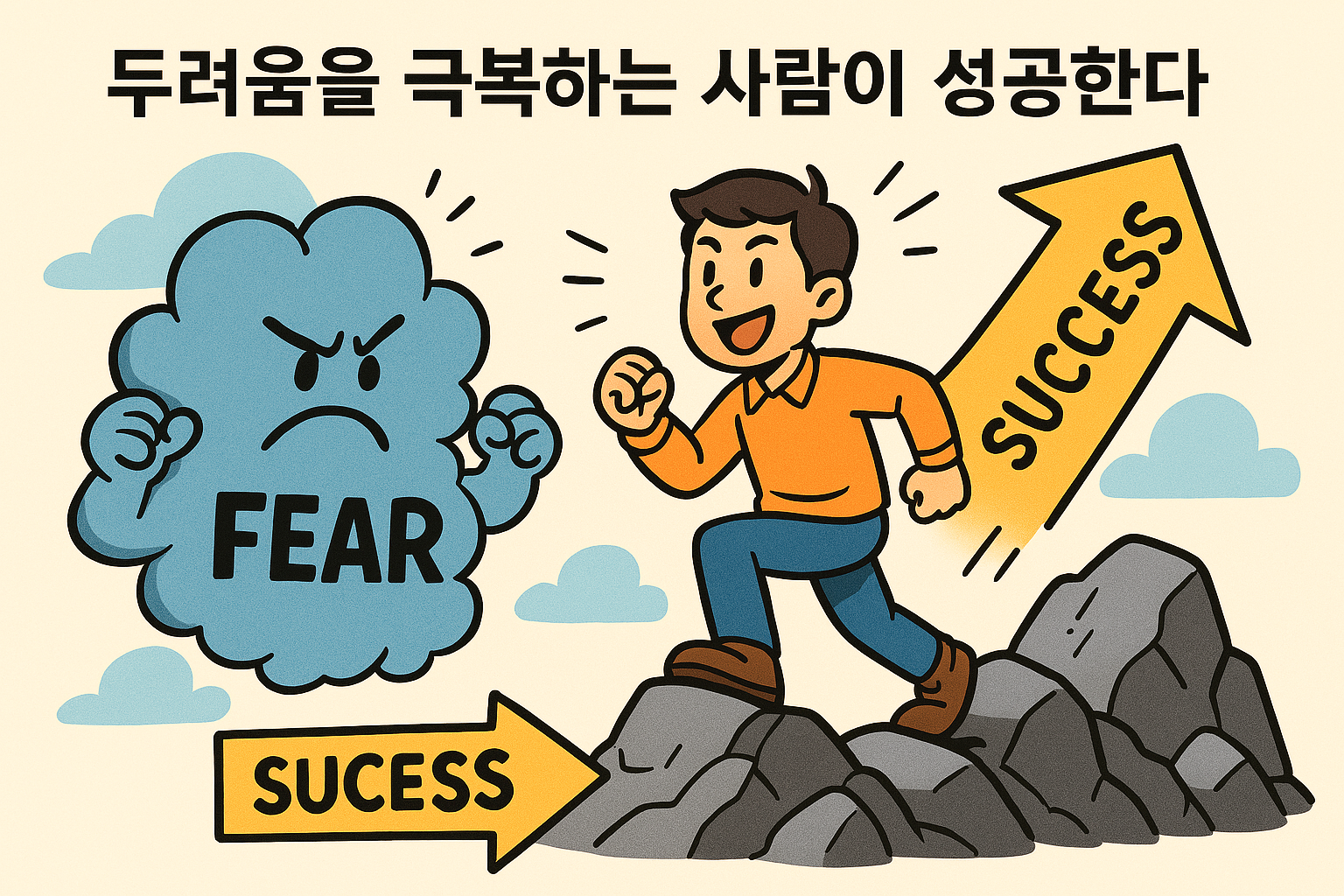 두려움을 극복하는 사람이 성공한다